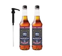 Tate & Lyle Salted Caramel Coffee Syrup Beverage 750ml Fairtrade (with Pump, 2 Bottles)