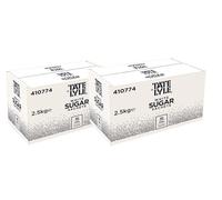 Tate Lyle White Cane Sugar Sachets, 2000 × 2.5g, 5kg Total | Pure cane sugar, Halal, Kosher, Gluten-free, No additives, Single-serve sachets