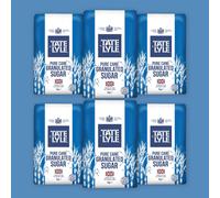 Tate & Lyle White Granulated Sugar - 1kg (Pack of 6)