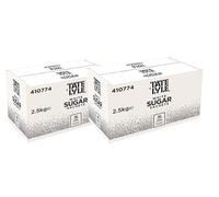 Tate & Lyle White Sugar Sachets - 2000 × 2.5 g Single-Serve Sachets (Total 5kg) | Pure Cane Granulated Sugar - Vegan, Halal, Kosher, Just-Sweet