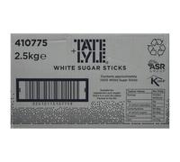 Tate Lyle White Sugar Sticks Pure Cane Sugar Individually Wrapped for H
