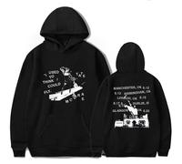 Tate McRae Merch Hoodies Unisex Tops 2D Printed Long Sleeve Pullover Hoodies Mens Womens Casual Loose Sweatshirt XXS~4XL-Black||XXL