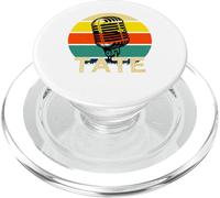 TATE Name Retro Microphone Music 80s Vintage for Men Kids PopSockets PopGrip for MagSafe