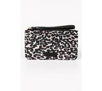 Tate Passport Holder Clutch Wallet - Cream Leopard Print, Nylon Etre Cream One Size