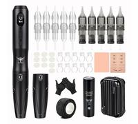 TATELF Permanent Make Up Machine Wireless with 2 Pieces Handle 10 Pieces Cartridge Needles Microblading Accessories for Lip Eyeliner Ombre Powder Brows Microshading Accessories