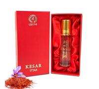 Tatha Luxury Kesar/Saffron Attar Original| 100% Natural Saffron Strands| Kesar Chandan Roll-On for Women & Men Long Lasting| Warm, Spicy Aroma| Ideal Gift |10ML Pack| Kesar Attar Without Alcohol