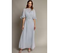 Tatiana Angel Sleeve Embellished Maxi Dress Blue Monsoon Blue 10