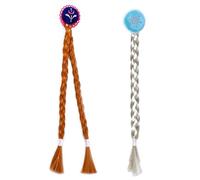 Tatibana - Princess Wig: It is a silver braid, very bright and easy to wear on your hair, and it is not easy to fall out of the hair.