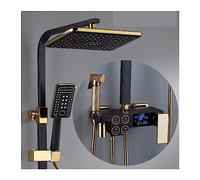 tatic Shower Mixer Set with LED Display for Precise Temperature Control Perfect for Bathroom Modernization and Enhanced Comfort