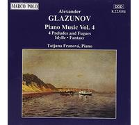 Tatjana Franova - Glazunov: 4 Preludes op101, Idylle, Fantasy for 2 Pianos