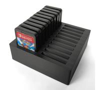 TATMOHIK 20 Game Card Holder for Nintendo Switch 2 (2025), Switch OLED, Switch Lite & Original - Square Storage Stand with 20 Slots, Black Game Card Organizer