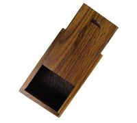 TATMOHIK Small Wooden Gift Box with Sliding Lid, Sliding Lid Wooden Boxes for Wedding Gifts for Couples, Wooden USB Box for Friends/Business Partners/Photographers/Customers (Walnut Wood, 8 x 5.1 x