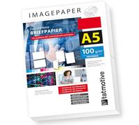TATMOTIVE Imagepaper 100 g/m² A5 Stronger Letter Paper Brilliant Prints for All Printers 500 Sheets White Copier Paper