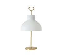 TATO Arenzano Table Lamp Tall White & Brass