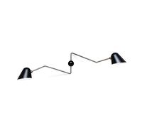 TATO Beghina Double Wall Lamp Black & Brass