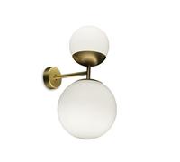 TATO Biba Wall Lamp White & Brass