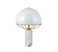 TATO Jil Table Lamp White/Brass & White Marble