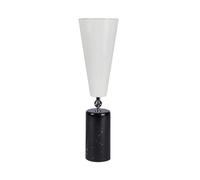TATO Vox Table Lamp Black Marble & Chrome/White Large