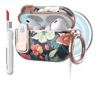 TATOFY for AirPods Pro 3rd (2025) Generation Case with Lock Carabiner Cleaner, Slim AirPod Pro 3 Hard Case Cover, Compatible with MagSafe (Blue)