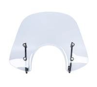 TaTonCycle Motorcycle Scooter Sport Bike Windshield Windscreen Air Flow Wind Deflector fits for P-iaggio V-espa LX 50 125 150 LX50 LX125 LX150 GT200 GTS250 GTS300 GTS 200 250 300 All year (Grey Smoke)