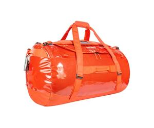 Tatonka Barrel 110L Waterproof Travel Bag with Backpack Function, Large Opening, Padded Base and Lockable Zip, Red Orange, 110 Liter, Durable Travel Bag with stowable Backpack Shoulder Straps