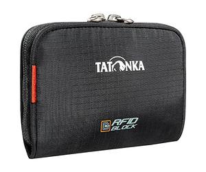 Tatonka Big Plain Wallet RFID Block - Wallet with RFID Blocker - TÜV Tested - Coin Compartment, Compartments for Credit Cards, Black-rip