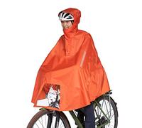 Tatonka Bike Poncho, Waterproof Bicycle Poncho with Hood, Viewing Window for Bicycle Light, Reflectors and Hands, Available in Three Sizes (S/M/L)