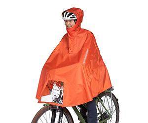Tatonka Bike Poncho, Waterproof Bicycle Poncho with Hood, Viewing Window for Bicycle Light, Reflectors and Hands, Available in Three Sizes (S/M/L)