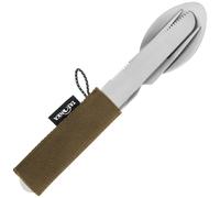 Tatonka Cutlery Set 1 (3-Piece) - Stainless Steel Camping Cutlery Set Including Knife, Fork and Spoon, Silver