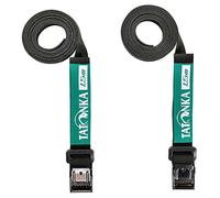 Tatonka Easy Strap Packing Strap 18 mm / 1.5 m (Pack of 2) - Two Tie Down Straps with Metal Clasp - 1.8 cm Wide and 150 cm Long - For Volume Adjustment or for Attaching Equipment