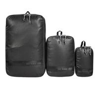Tatonka Packing Cube Stuffsack Zip Set 3 - Ultralight and Space-Saving Packing Bag Set with Zip - 3 Pockets in Various Sizes (Black)