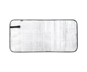 Tatonka Seat Cushion Aluminium Seat Mat 45 x 90 cm - Foldable Seat Pad with Aluminium Surface for Warm Seats when Hiking, Trekking, Camping or Walking, Silver (2987)