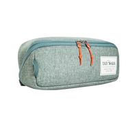 Tatonka Toiletry Bag Square Zip Pouch M (2L) - Hinged Wash Bag with 2 Zip Mesh Pockets PFC/PFAS-Free - 10 x 25 x 9 cm, Sage Green, 10 x 25 x 9 cm, Wide-Open wash Bag
