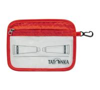 Tatonka Zip Flight Bag A6 - Small Transparent Bag for Travelling Liquids in Aircraft Hand Luggage - 16 x 12 cm (Red Orange)
