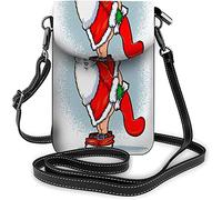 Tatoo Skull Small Cell Phone Purse Day of The Dead Dark Smile Flower Head Motif Crossbody Bag for Women Wallet Purses Floral