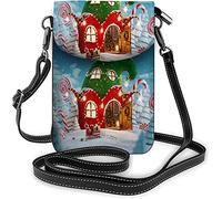 Tatoo Skull Small Cell Phone Purse Day of The Dead Dark Smile Flower Head Motif Crossbody Bag for Women Wallet Purses Floral