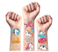 TatoYard 30 Styles Unicorn Tattoos for Kids - Glitter Temporary Tattoos for Girls Unicorns Party Decorations, Unicorns Stickers, Party Bag Fillers Boxes Games Birthday Supplies