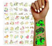 TatoYard 408 Styles Glow Temporary Tattoos for Girls, 68 Sheets Luminous Tattoo Stickers for Kids Goodie Bag Stuffers, Party Supplies Favors Decorations, Birthday Games for Children