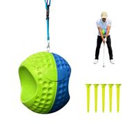 Tatqilo Golf Training Aids, Forearm Connected Golf Swing Trainer with 5 Golf Tees & Lanyard, Golf Swing Training Aid for Posture Correction, Consistent & Precise Swings, Effective Golf Training Ball,M