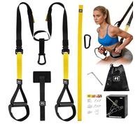 Tatqilo Suspension Trainer, Multifunctional Sling Trainer Set with Door Anchor for a Full Body Workout, Adjustable Sling Trainer Home Gym Equipment for Home, Travel, Indoor and Outdoor
