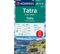 Tatra (High Tatras) K2130 1:25,000: 3-in-1 hiking map with activity guide, including a map for offline use in the KOMPASS app