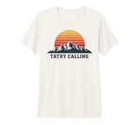 Tatry Calling Mountain Sunset Outdoor Design Premium T-Shirt