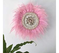 TATSEN Wind Feather Decoration Pendant Wall Decoration Creative Wall Hanging Nordic Living Room Bedside Entrance Wall Decoration (Color : E, Size : One size)