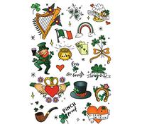 Tatsy Temporary Tattoo Set, St. Patrick's Set, Fake tattoos, St Patrick's day tattoos, Irish Day, For Kids, For Borys, For Girls, For Adults, Unique Design, Cover Up, Accessories, Irish flag tattoo
