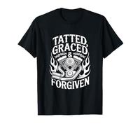 Tatted Graced Forgiven Christian Biker T-Shirt