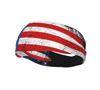 Tattered Distressed Thin Blue Line Canada Flag Sweat Bands Headbands Non Slip Head Band Outdoor Sports Workout Running For Men Women