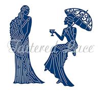 Tattered Lace Art Deco Cocktail Hour Die TLD0268 - from the Art Deco Classics Collection