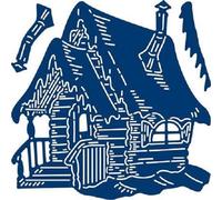 Tattered Lace Festive Pines Christmas Cottage / (Log Cabin) Craft Die - 453803