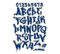 Tattered Lace - Graffiti Font - Alphabet Letters & Numbers Die Set - 514993