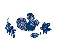 Tattered Lace Playful Squirrel Nut & Leaves Craft Die Set - TLD0345